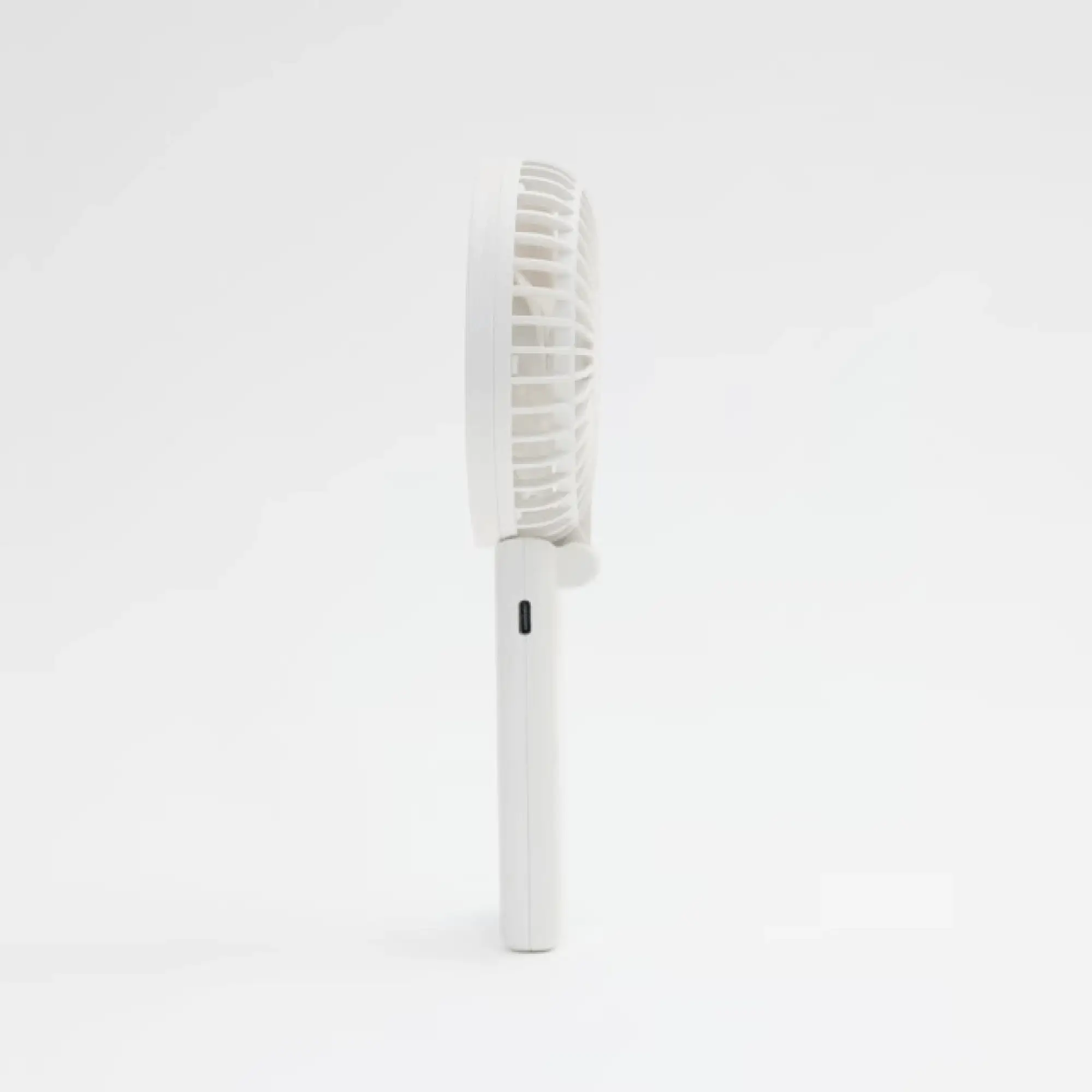 Rechargeable Thin Handheld Fan - White