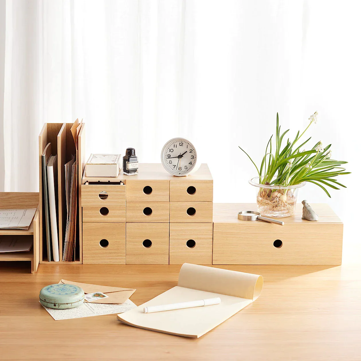 Wooden Storage 6 Drawers