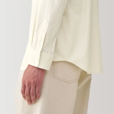 Labo Men's Brushed Cotton Twill Regular Collar Shirt