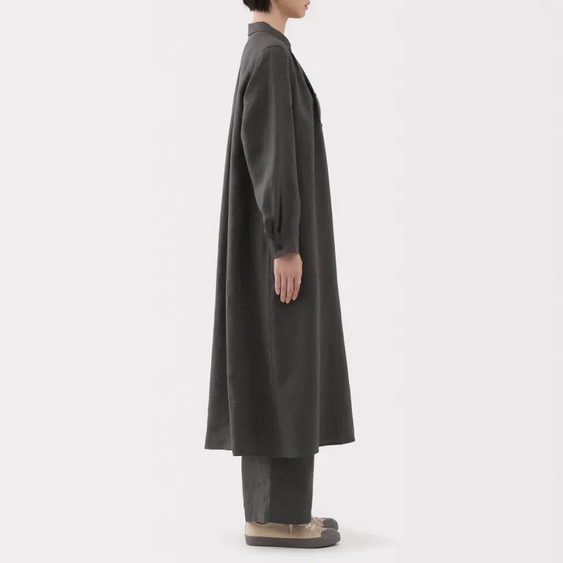Vestido Camiseiro de Linha Lavada para Senhora