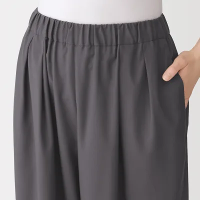 Lyocell Blend Wide Pants