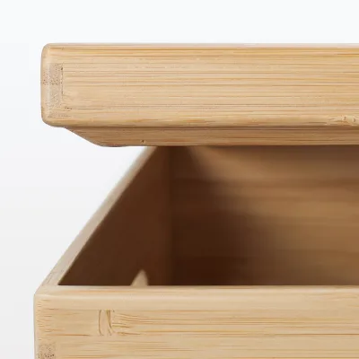 Stackable Bamboo Box Lid - Half (W10.2 x D7.3 x H1")