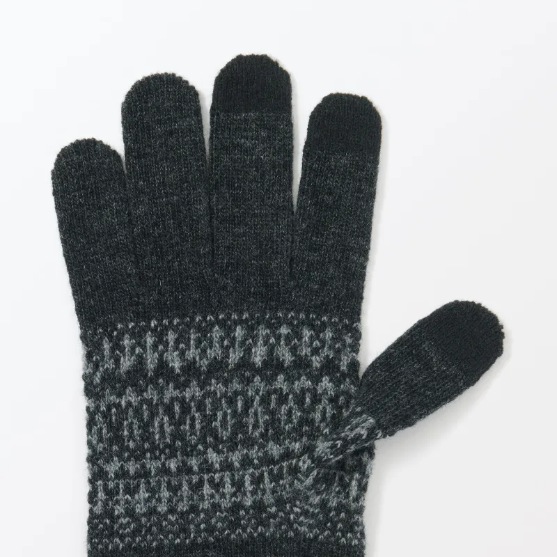 Merino Wool Blend Touchscreen Gloves