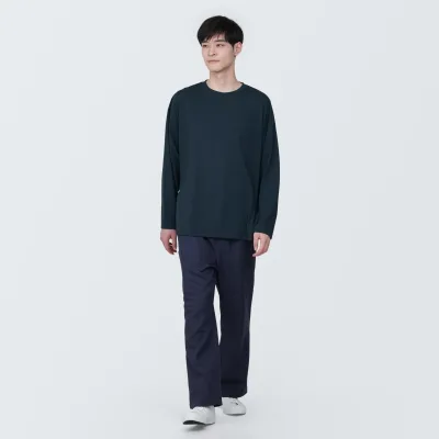 Labo Unisex Easy-Clean Quick Dry Crew Neck Long Sleeve T-Shirt