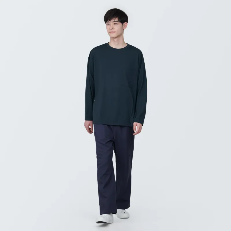 Labo Unisex Easy-Clean Quick Dry Crew Neck Long Sleeve T-Shirt