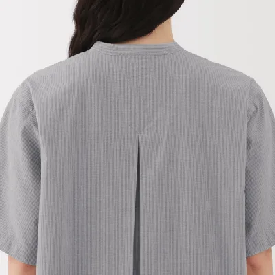 Vestido camisero de algodón orgánico para mujer con tacto fresco y cinturón