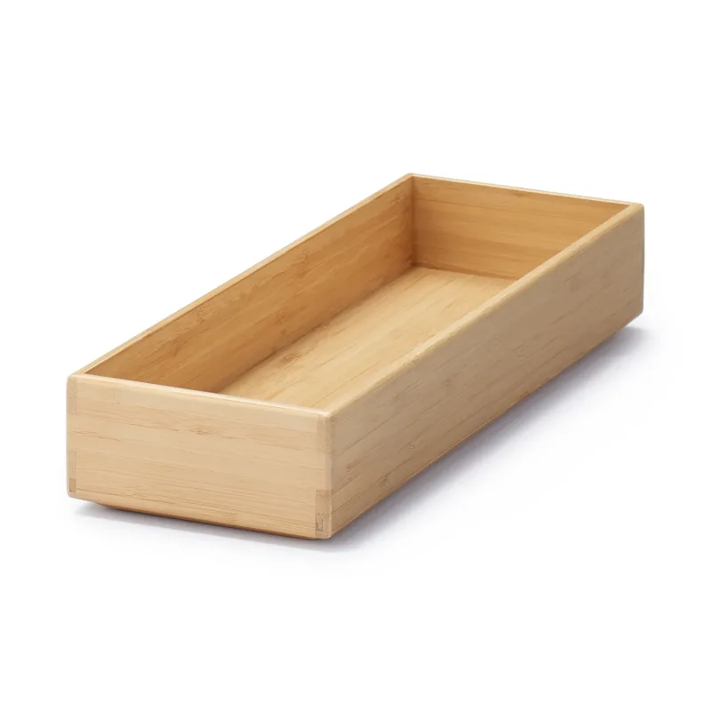 Caja organizadora apilable de bambú - Grande (An4,5 x Pr13,4 x Al2,2")