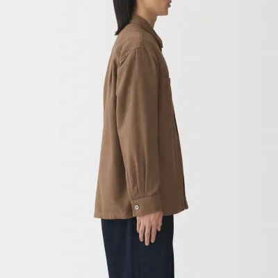 Casaco de flanela escovada para homem MUJI para sobreposição no outono e inverno