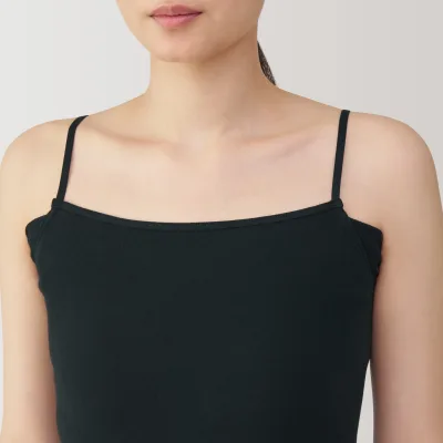 Camiseta de tirantes de algodón con absorción de la humedad y almohadillas antitranspirantes para mujer