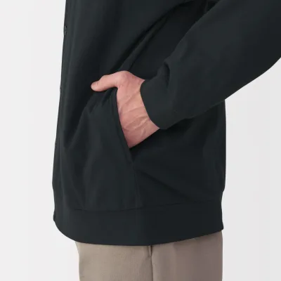 Cárdigan de malha de jersey com decote em V para homem