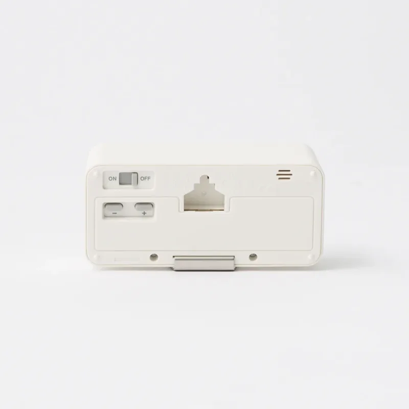 Reloj digital con alarma - blanco - pequeño