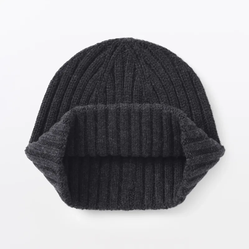 Merino Wool Rib Beanie