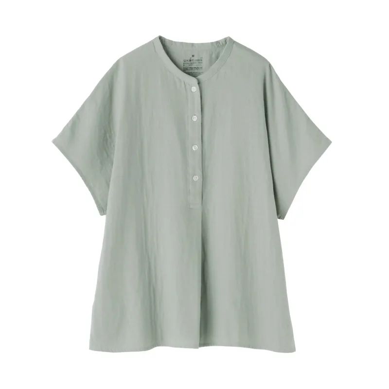 Women's Kapok Blend Double Gauze Blouse