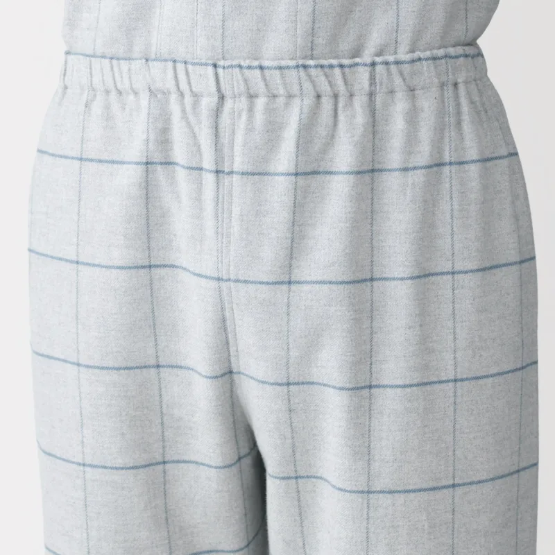 Sidesømløse flanellpyjamaser