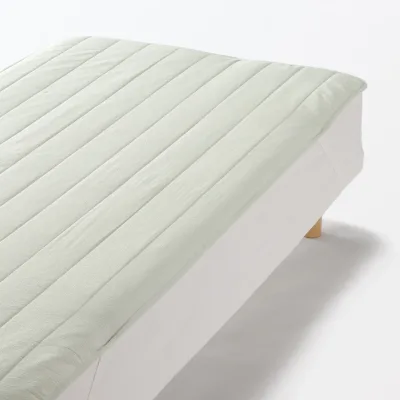 Cotton Seersucker Quilted Pad - Double