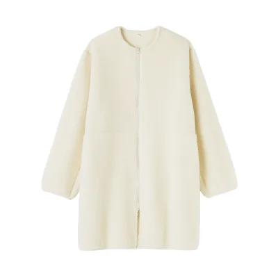 MUJI 보아 플리스 카라리스 코트 (재생 플라스틱 소재)