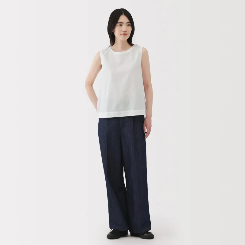 Women's Hemp Cotton Sleeveless Blouse