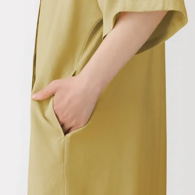 Lyocell Blend Half Sleeve Dress