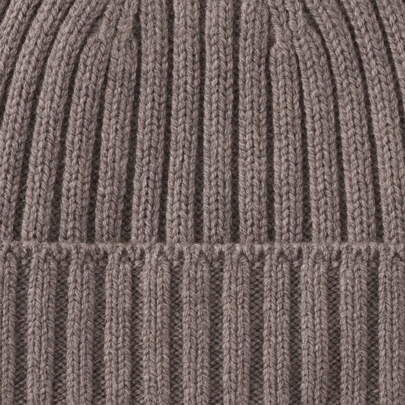 Merino Wool Rib Beanie