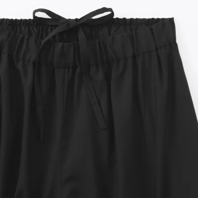 Lyocell Blend Wide Pants