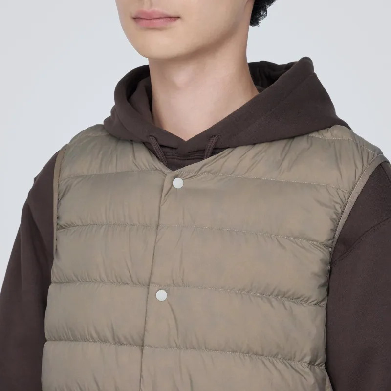 Doudoune homme légère sans col