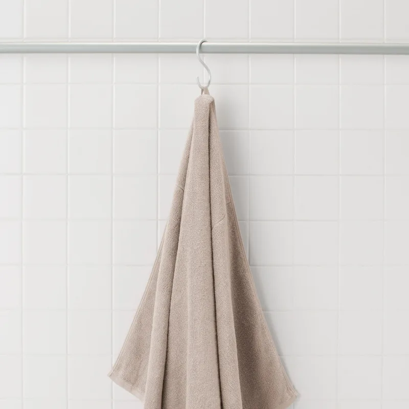 Grande asciugamano da bagno in cotone twin pile con passante