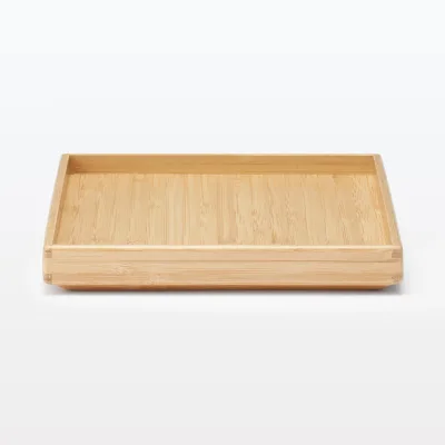 Stackable Bamboo Box Lid - Half (W10.2 x D7.3 x H1")