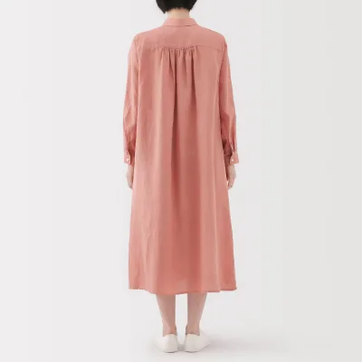 Vestido Camiseiro de Linha Lavada para Senhora