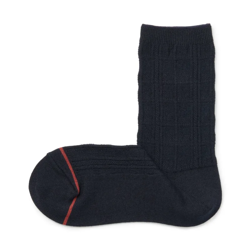 Warm Pile Cotton Patterned Stitch Socks