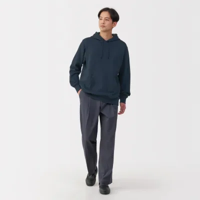 Sudadera con capucha de punto slub para hombre