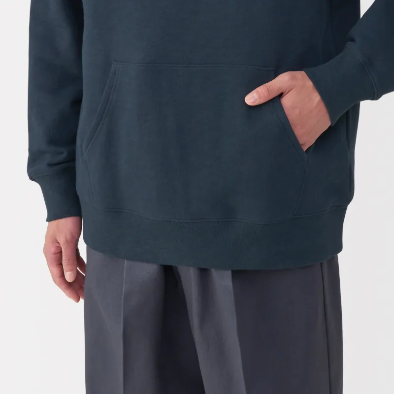 Sudadera con capucha de punto slub para hombre