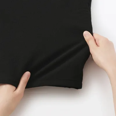 MUJI Women's Airy Seersucker Shirt Jacket with Ventilation Holes