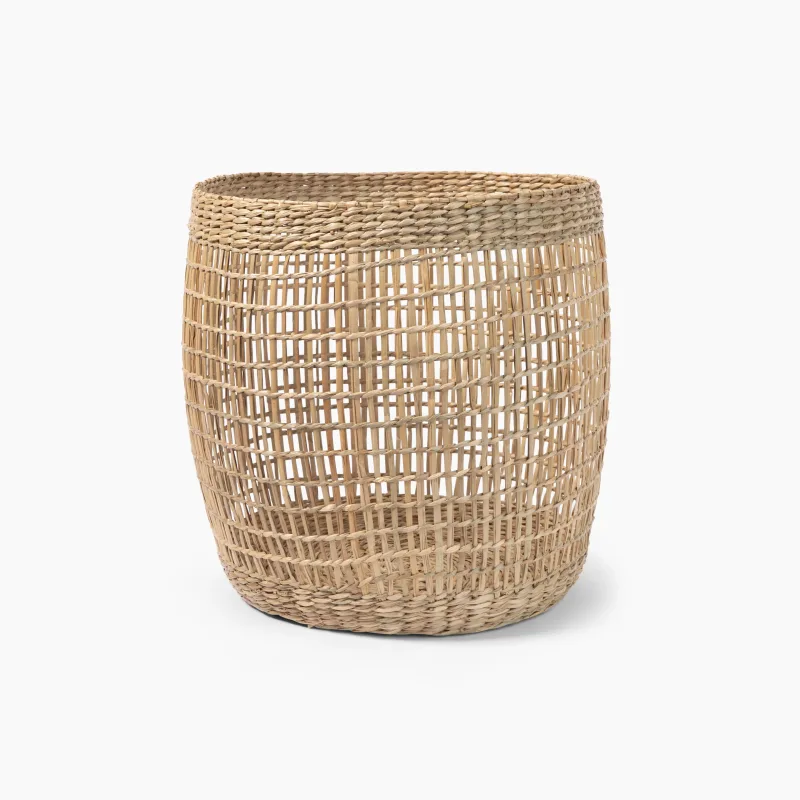 Seagrass Storage Basket - Round Medium (Dia. 14.2 x H13")
