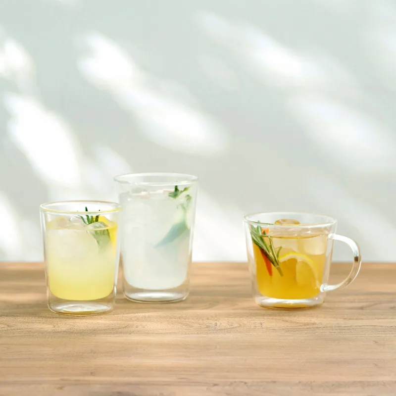 Heat Resistant Glass Double Layered Mug - 8.8 fl oz