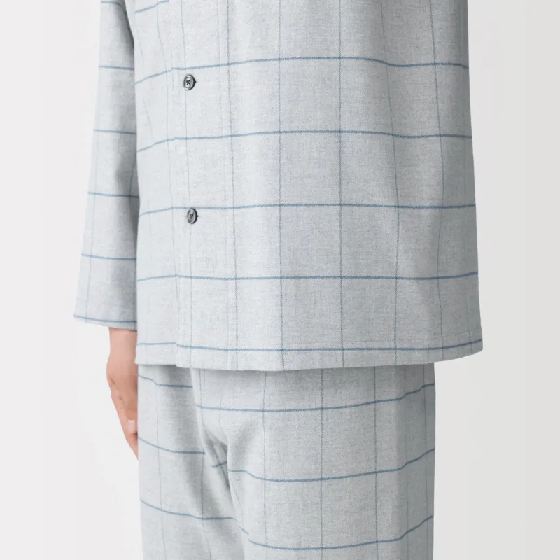 Sidesømløse flanellpyjamaser