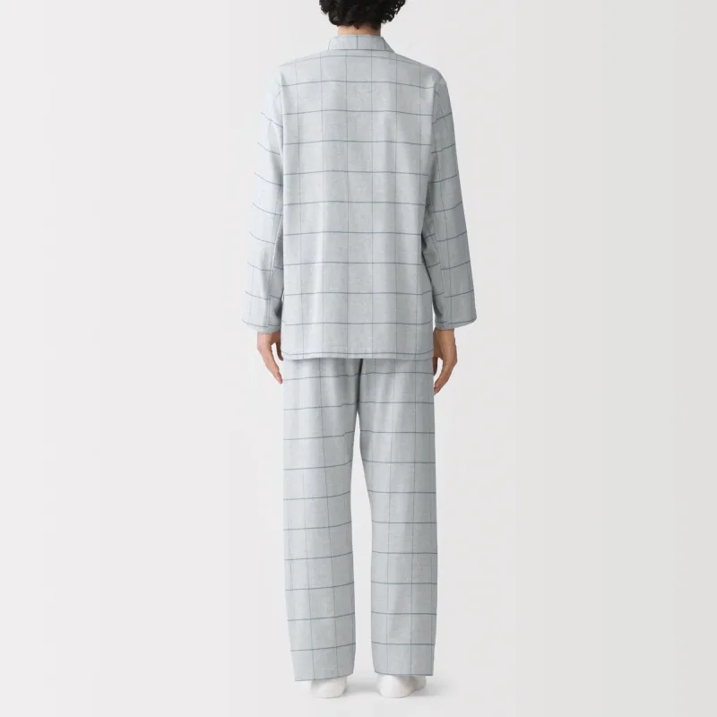 Sidesømløse flanellpyjamaser