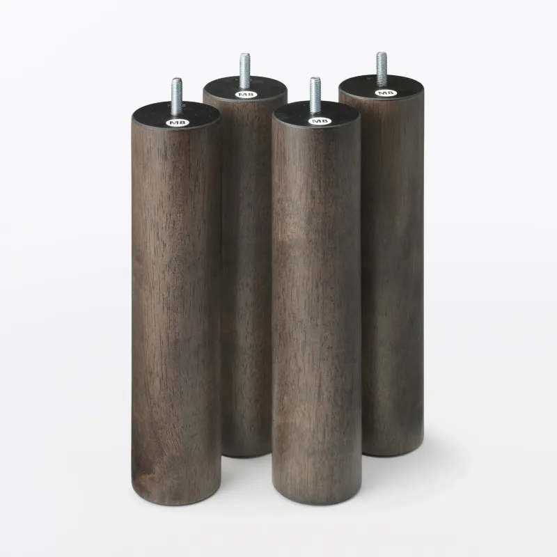 M8 Wooden Legs for Bed & Sofa - Brown (10.2")