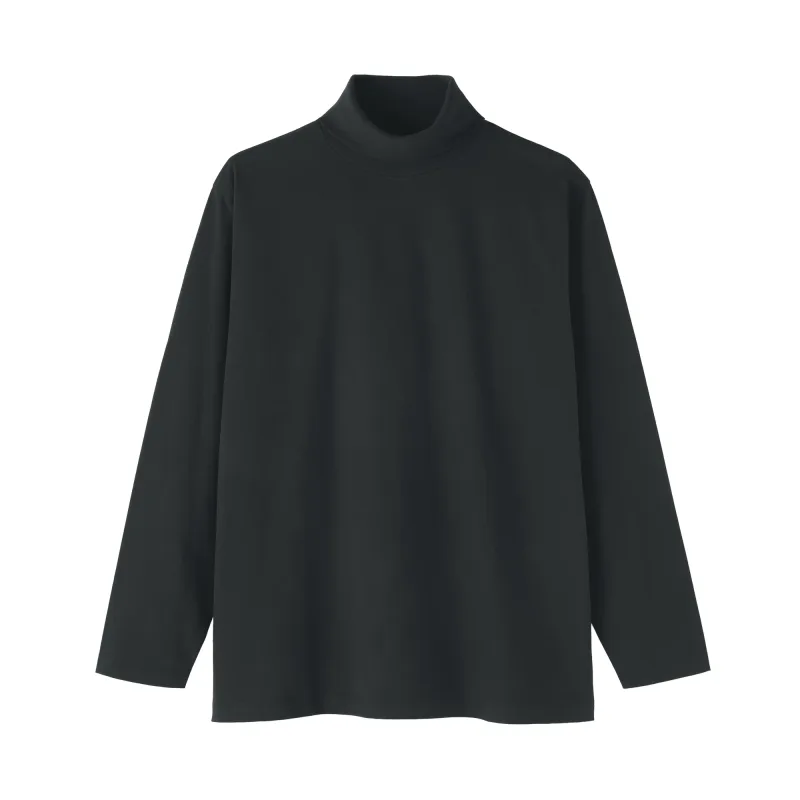 Brushed Jersey Turtleneck T-Shirt