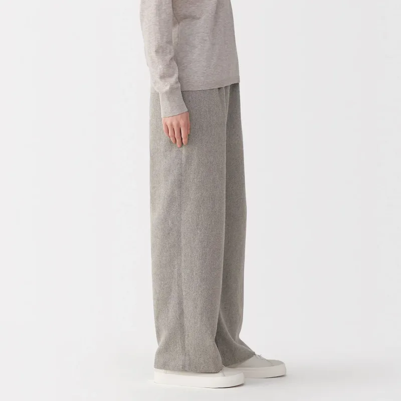 Labo Damen-Hose aus Leinen-Woll-Mix