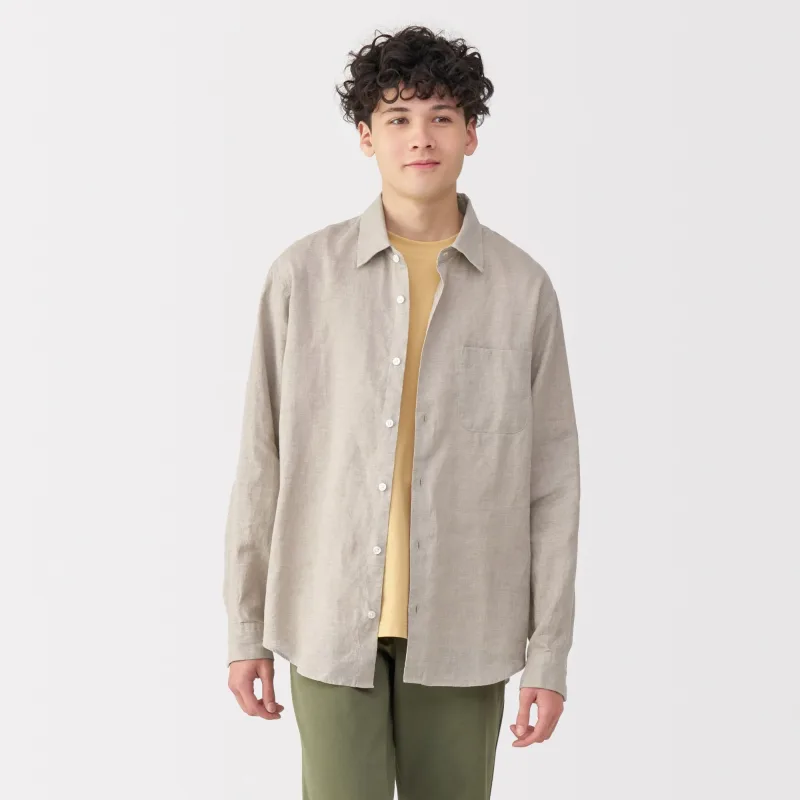 Men's Washed Linen Shirt