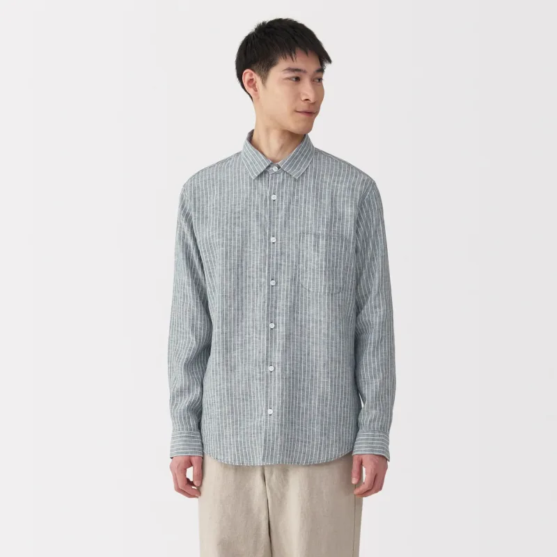 Men's Washed Linen Shirt