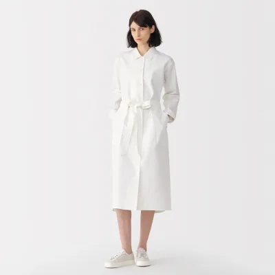 Labo Women's Washi Blend Twill Shirt Dress