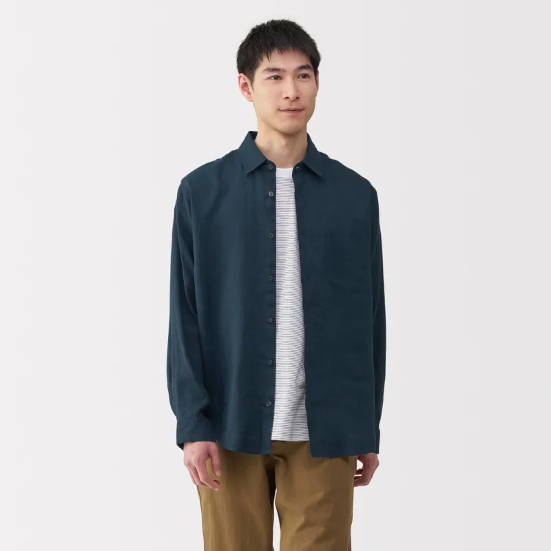 Men's Washed Linen Shirt