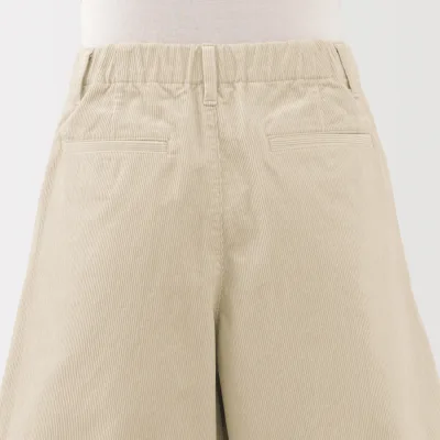 Culottes i kordfløjl med kapokblanding
