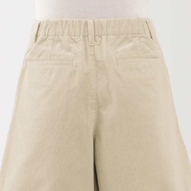 Culottes i kordfløjl med kapokblanding