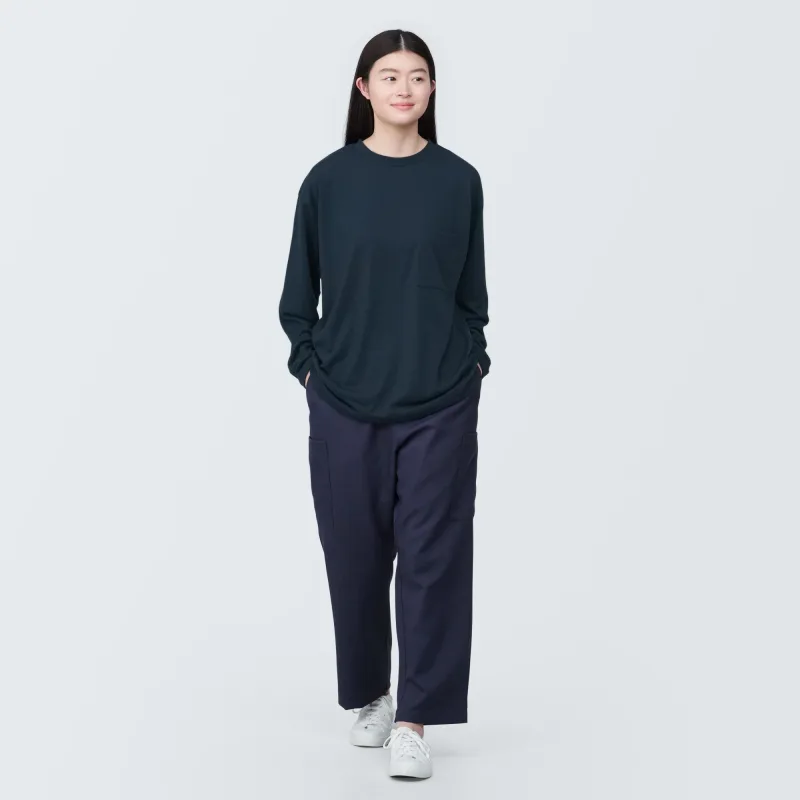 Labo Unisex Easy-Clean Quick Dry Crew Neck Long Sleeve T-Shirt