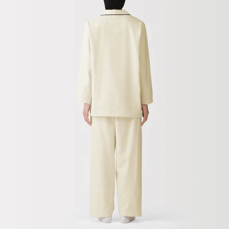 Sidsömlösa flanellpyjamas
