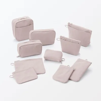 Wrinkled Nylon Flat Pouch - Medium