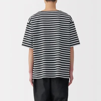 Men's Heavyweight Boatneck Half Sleeve T-Shirt