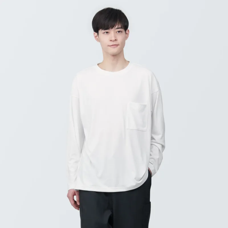 Labo Unisex Easy-Clean Quick Dry Crew Neck Long Sleeve T-Shirt